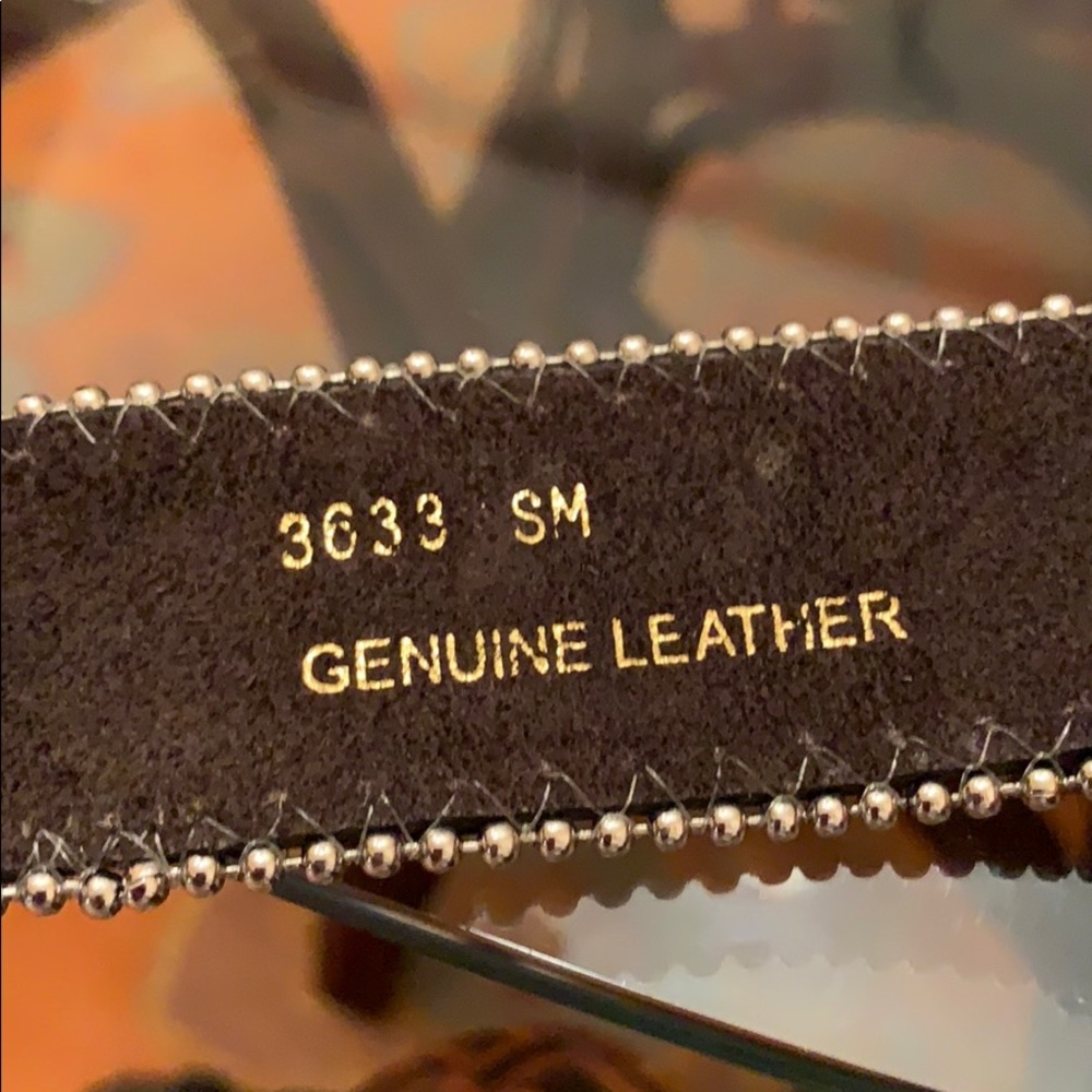 Studded belt real leather very nice quality - Picture 4 of 6